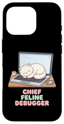 Chief Feline �f�o�b�K�[ �R�[�f�B���O �v���O���~���O �\�t�g�E�F�A�G���W�j�A �X�}�z�P�[�X iPhone 16 Pro �p