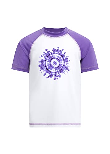 Image of Kanu Surf Girls' Karlie Rash Guard UPF 50+ Sun Protection Short Sleeve Swim Shirt