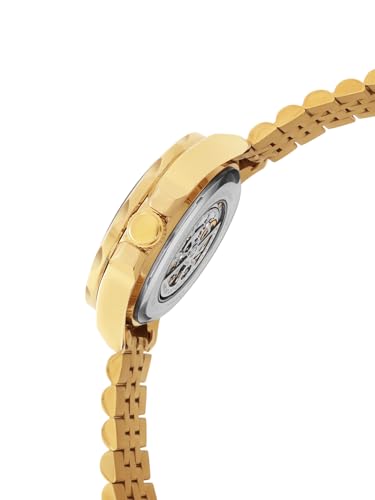 Image of French Connection See Through Silver Round Dial with Gold Stainless Steel Strap Automatic Watch for Mens - FCA22GM