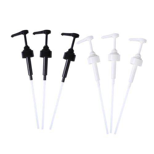 6Pcs Oil Dispenser Pump Nozzle for Syrup Sauce and Lotion Bottles Reusable Squeeze Bottle Pump for Home Kitchen and Bathroom Use