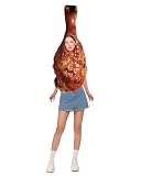 Sipumia Unisex Adult Thanksgiving Roasted Chicken Cosplay Costume Party Stage Props Performance Funny Costume Chicken Drumstick