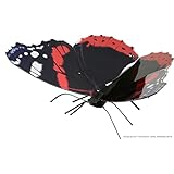 Fascinations Metal Earth Red Admiral Butterfly 3D Metal Model Kit