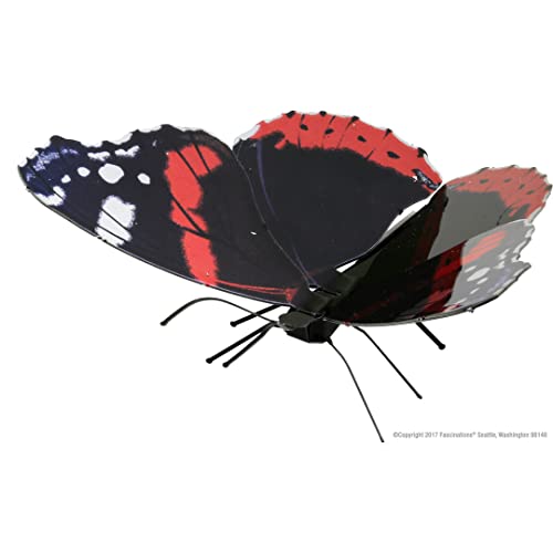 Metal Earth Fascinations Red Admiral Butterfly 3D Metal Model Kit