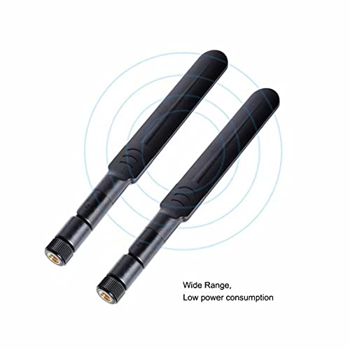 Image of 2 x 8dBi WiFi RP-SMA Male Antenna 2.4GHz 5.8GHz Dual Band +2 x 15CM U.FL /IPEX to RP-SMA Female Pigtail Cable for Mini PCIe Card Wireless Routers, PC Desktop, Repeater, FPV UAV Drone and PS4 Build