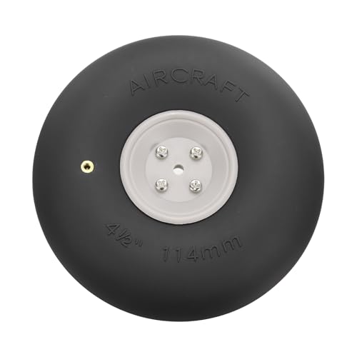MECCANIXITY Ruedas de avión RC de ala fija de 2.36 pulgadas OD RC, ruedas de esponja de poliuretano para aviones, kit de repuesto de espuma RC para bricolaje, modelo RC, helicóptero, paquete de 1