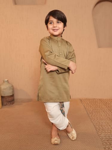 Image of AJ DEZINES Kids Ethnic Wear Kurta Waistcoat and Dhoti Pant for Boys