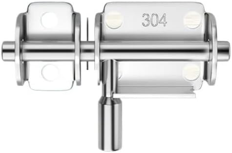 Stainless Steel Door Latch with Solid Sliding Bolts Hasp Home Safety Hardware for Gate Toilet Lock(3)
