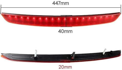 3ème feu stop pour trajets de nuit troisième feu de stop surélevé rouge 2007-2014
