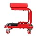 Torin Big RED TR6300-3 250lbs Red Rolling Automotive Creeper Garage/Shop Seat: Padded Mechanic Stool with Tool Large Tray Suitable for garages, Repair Shops