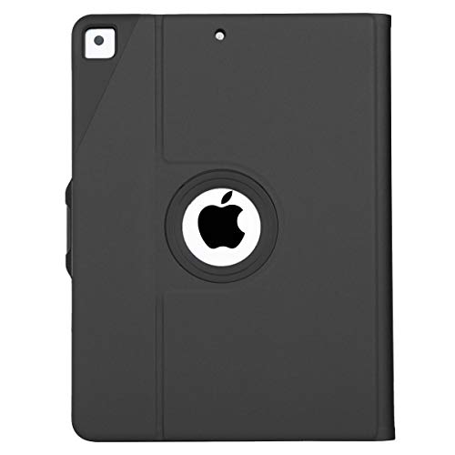 Image of Targus VersaVu Apple iPad (8th and 7th gen) 10.2-inch, iPad Air 10.5-inch, and iPad Pro 10.5-inch, Slim Lightweight Smart Shell Stand, Shock Proof, Audio Boost, Secure Closure, Black (THZ863GL)