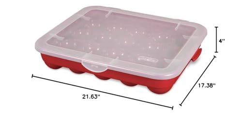Sterilite Christmas Ornament Storage Case.