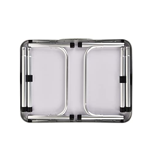 Lucn 2ft Folding Camping Table, Portable Foldable Picnic Tables for Outdoor Indoor Garden, Balcony Market Kitchen Work Table, 2 Height 20cm/56cm, Table Top Size: 60x45cm - Image 6