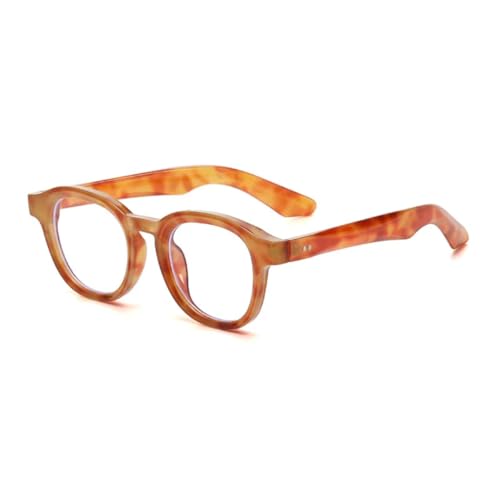 Lunettes de soleil rondes rétro UV400 ambre pour hommes et femmes