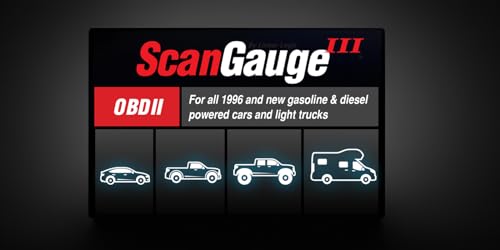 ScanGauge 3 All New Touch Screen OBD2 Code Reader, Digital Gauges & Trip Computer with WiFi Updates SG3