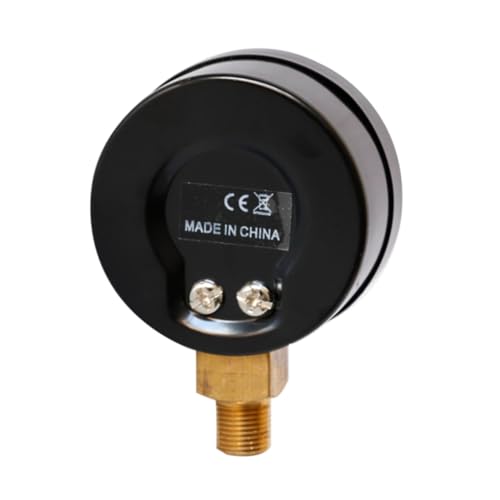 PartyKindom Hochpräziser Luftdruckmesser Npt Manometer mit Metallgehäuse und Kompakter Größe für Industrie und Druckluftkompressoren bis 1,4 Mpa