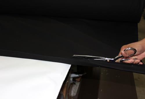 Premium Black 100% Cotton Muslin Fabric - Versatile 58" Wide Draping Textile, Perfect for Fashion, Quilting & Crafts (2 Yards) 3 Premium Black 100% Cotton Muslin Fabric - Versatile 58" Wide Draping Textile, Perfect for Fashion, Quilting & Crafts (2 Yards) - Image 2