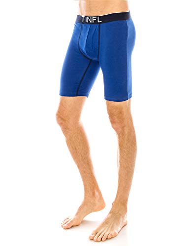 TINFL Men's Breathable Soft Cotton No Ride up Long Leg Comfort Boxer Briefs for Men Underwear Multipacks2