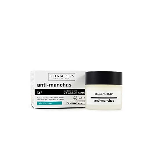 Bella Aurora Anti-manchas Crema Piel Mixta o Grasa SPF 20, 50 ml | Quitamanchas Cara Piel | Tratamiento para Manchas en la Cara | Despigmentador Facial | Anti-Edad | B7