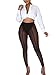 Sumche Women's Sheer Mesh Legging Tights - See Through Stretch Long Pants with Panties Black XXL
