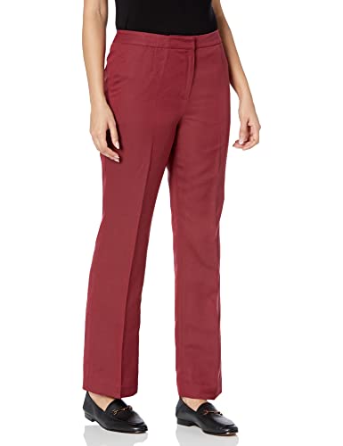 Le Suit Women's Petite Pindot Three Button Jacket And Kate Pant, Fire Red/Black, 12P #TOP2