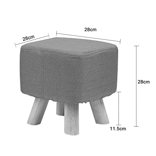 Moderne simplicité tissu linge canapé tabouret bois violet - 3