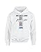 Ford Mustang Hooded Sweatshirt Mustang Pony Design-White-XXL