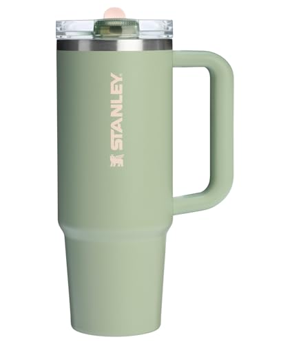 STANLEY Quencher ProTour Flip Straw Tumbler with Leakproof Lid 30 oz | Built-In Straw and Handle | Cup Holder Compatible for Travel | Insulated Stainless Steel Cup | BPA-Free | Lichen