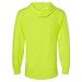 L&M® Hi Vis T Shirt Safety Lime Orange Long Sleeve HIGH Visibility with Hood (US, Alpha, X-Large, Regular, Regular, Lime)