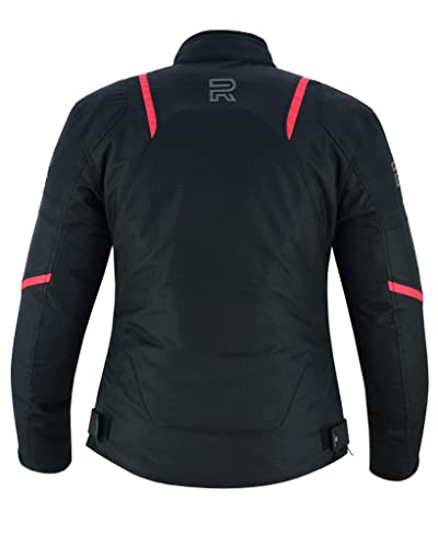 RAXUS Motorradjacke für Damen, für den Winter, wasserdichte Jacke mit CE-Zertifizierung, rot, 36