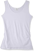 Ripe Maternity Women's Organic Tube Tank, White, Large