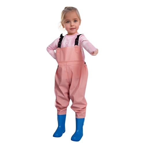 Wathose Kinder Wasserdicht Mit Stiefel Matschhose Verstellbare Träger Buddelhose Regenhose Für Jungen Und Mädchen Einfarbig Regenlatzhose wasserdichte Regenhose Rosa 28 Wathose Kinder Wasserdicht Mit Stiefel Matschhose Verstellbare Träger Buddelhose Regenhose Für Jungen Und Mädchen Einfarbig Regenlatzhose wasserdichte Regenhose Rosa 28