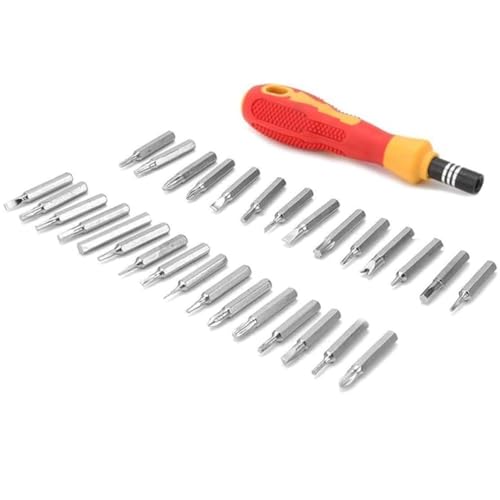 Image of JK6036 Premium Stainless Steel 31-in-1 Magnetic Screwdriver Tool Kit Set - Complete Precision Toolkit For Electronics, Repairs, and More with Magnetic Tips, Non-Slip Handle, and Portable Case.