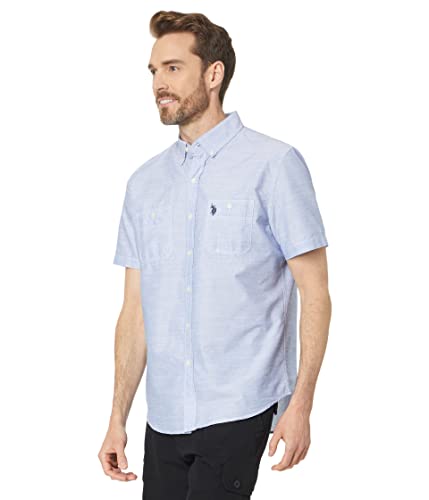 SHORT SLEEVE SLUB WOVEN SHIRT