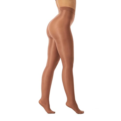 Image of Frola Shaping Tights for Women 70D Shimmery Pantyhose for Dance Ballet Glitter Socks