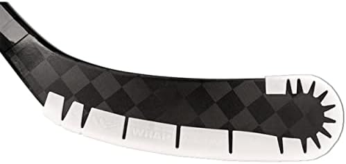 Wraparound Hockey Stick Blade Protector for Off Ice Training, Street Hockey - Long Lasting -Cuts to Fit Kids, Intermediate, Senior Sticks - Hockey Training Equipment, Accessories, Gear (White, 1 Pack)