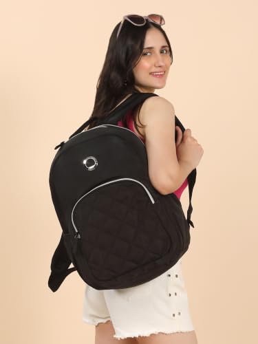 Image of DELSEY PARIS Karen Backpack | Fits Laptop Up To 14 Inch, 15L Capacity, Water-Resistant Polyester| Office, Collage Backpack, Global Warranty-2 Years