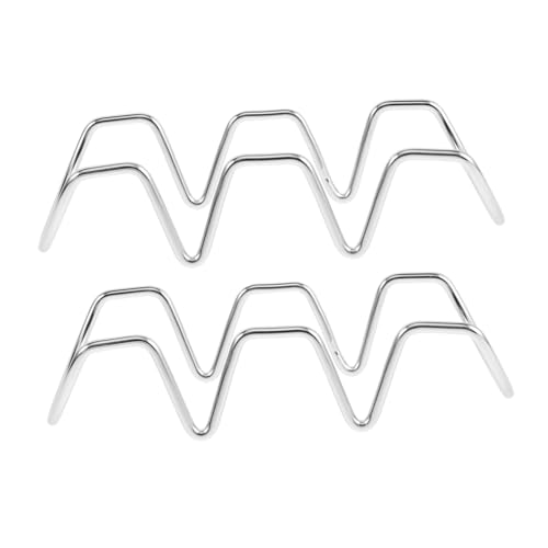 Ipetboom 2 Piezas Soporte Metálico para Botellas de Vino Apilable de Estante Compacto para Encimera Organizador Resistente para Cocina Despensa y Bar