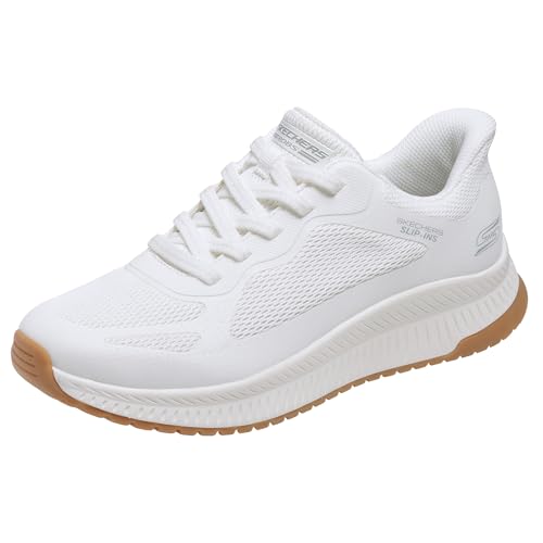 Skechers - Bobs Squad 4 Staple Look, Zapatillas Mujeres, White,
