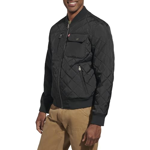 Levi's Mens Men's Diamond Quilted Bomber Jacket2