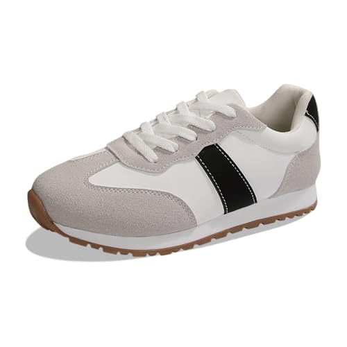 Tennis Shoes for Women Cushion Shoes Orthopedic Sneakers Ortho Breathable Shoes Chunky Fashion Sneakers for Women Platform Lace-Up Comfortable Sneakers Black