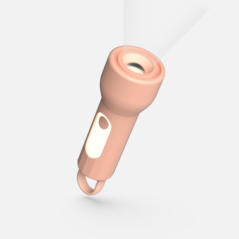 MOB – MOBILITY ON BOARD Glowy Lampe Torche Enfant Bleu – Veilleuse LED Douce en Silicone – Rechargeable USB-C – Portable avec Mousqueton – Lumière...