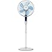 Brandson – Ventilateur sur pied ultra silencieux - Avec télécommande - Stand fan - Ecran LED - 24 niveaux de vitesse - Oscillation 80°- Minuterie - Inclinable 35° - Certifié GS – Ventilateur Blanc