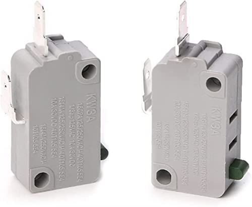 Micro-interrupteur KW3A 16A pour porte de micro-ondes | Lot de 2 - 2