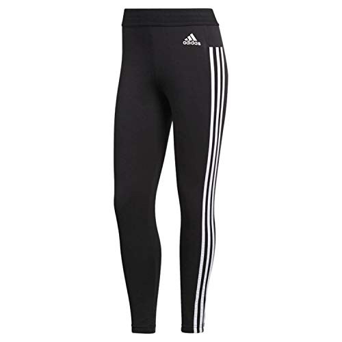 adidas Women s Essentials 3-Stripe Tights, Black White, Medium