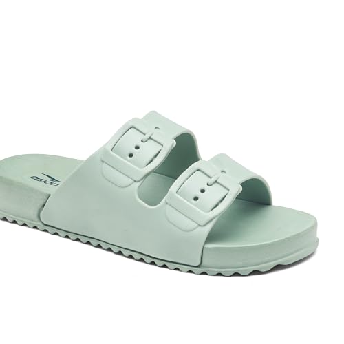 Image of ASIAN Femina-15 Women's Slippers | Ultra-Soft Cushion, Trendy Dual Buckle Design & Lightweight Slides for Girls | Perfect for Home, Travel, & Daily Comfort