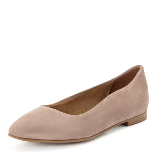 Ballerines cuir beige Tamaris 40 anti-douleur pour pieds sensibles