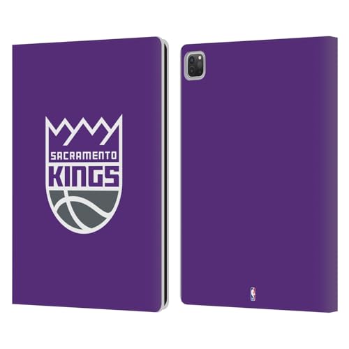 Étui portefeuille iPad Pro 12.9 Sacramento Kings en cuir violet sous licence NBA