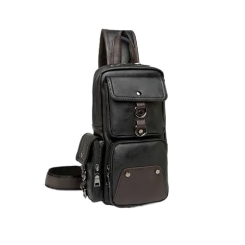 Bolso bandolera informal para hombre en color negro, ideal para tu rutina diaria urbana