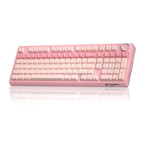 Image of SOLAKAKA KI99 Pro 96% Wireless Mechanical Keyboard (Pink, Silent Switch)