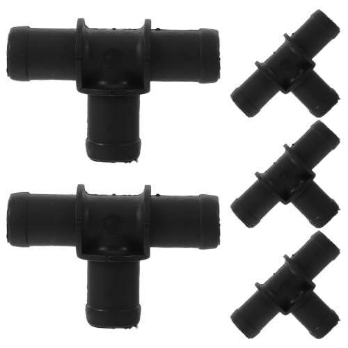 YARNOW 5 szt. złączki do węża wlotowego ogrzewania samochodowego - 0,8'' adapter do węża płynu chłodzącego samochodowego - szybkozłączki w kształcie litery T do wymiany rur podgrzewacza wody